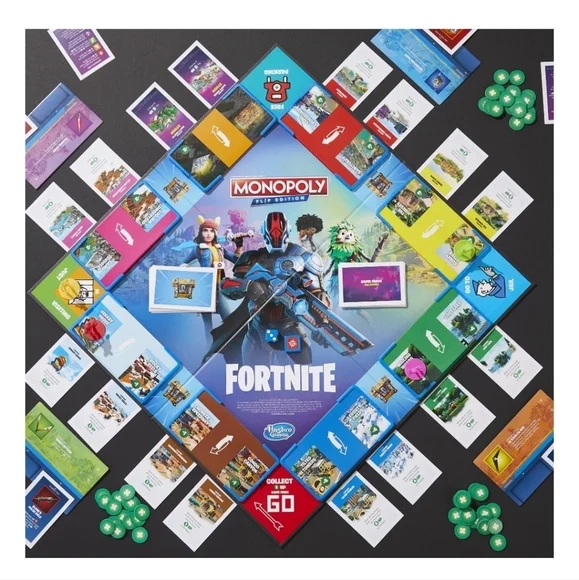 Monopoly Fortnite Flip Edition Board Game for Teens and Family. NEVER OPENED! - Picture 5 of 8